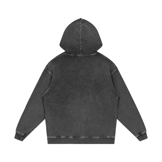 Acid Wash Oversize Metal Logo